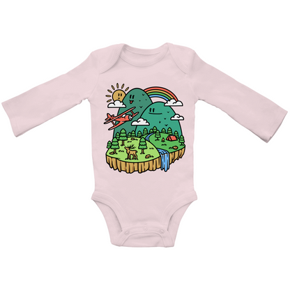 Baby Bio Bodysuite Langarm Cute Mountain