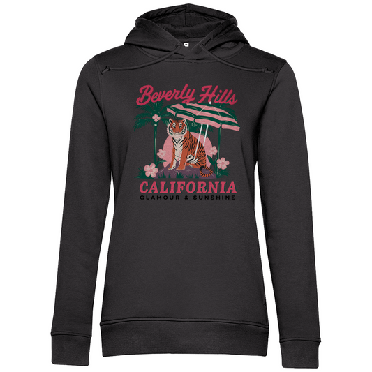Damen Premium Bio Hoodie Tiger Sunshine