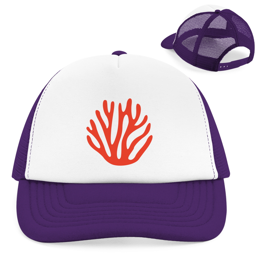 Retro Trucker Cap Koralle