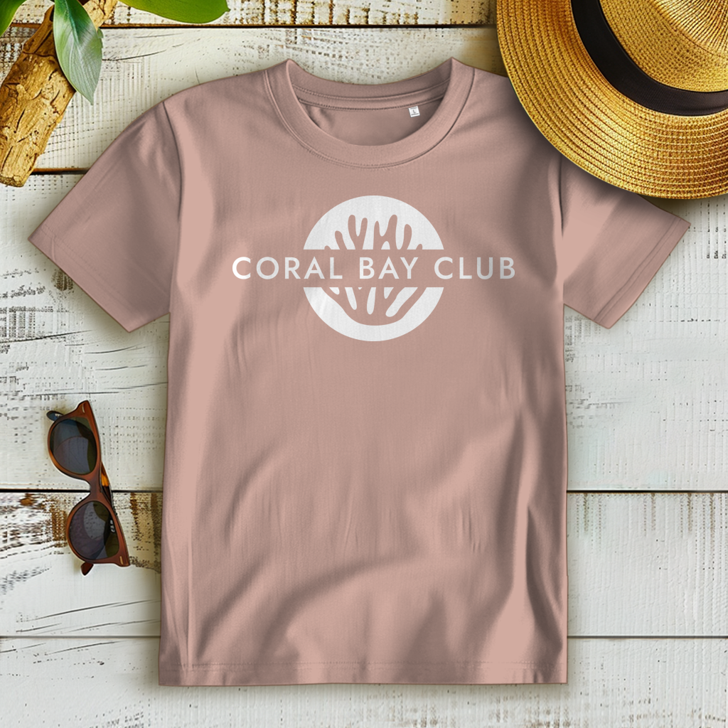 Damen Premium Bio T-Shirt CORAL BAY CLUB LOGO White