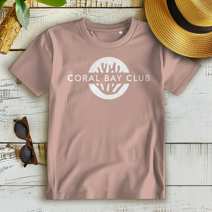 Damen Premium Bio T-Shirt CORAL BAY CLUB LOGO White