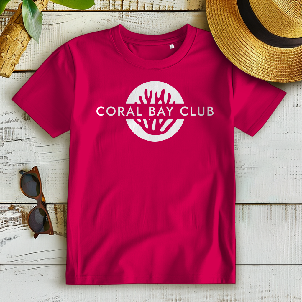 Damen Premium Bio T-Shirt CORAL BAY CLUB LOGO White