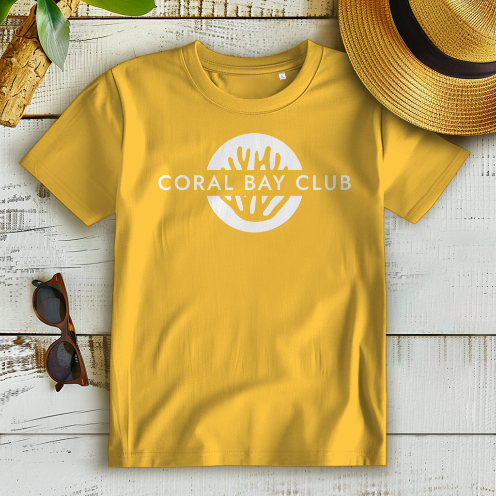 Damen Premium Bio T-Shirt CORAL BAY CLUB LOGO White