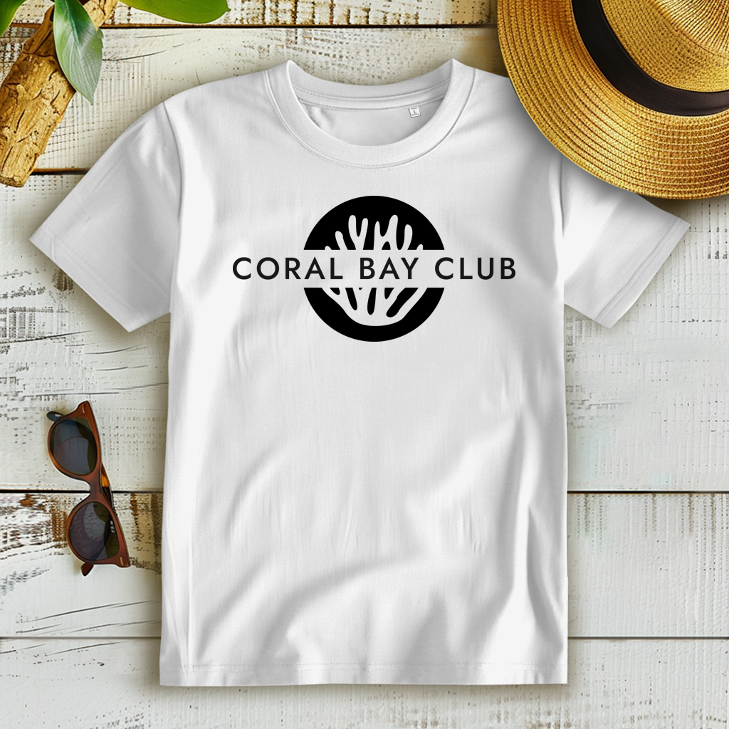 Damen Premium Bio T-Shirt CORAL BAY CLUB LOGO White