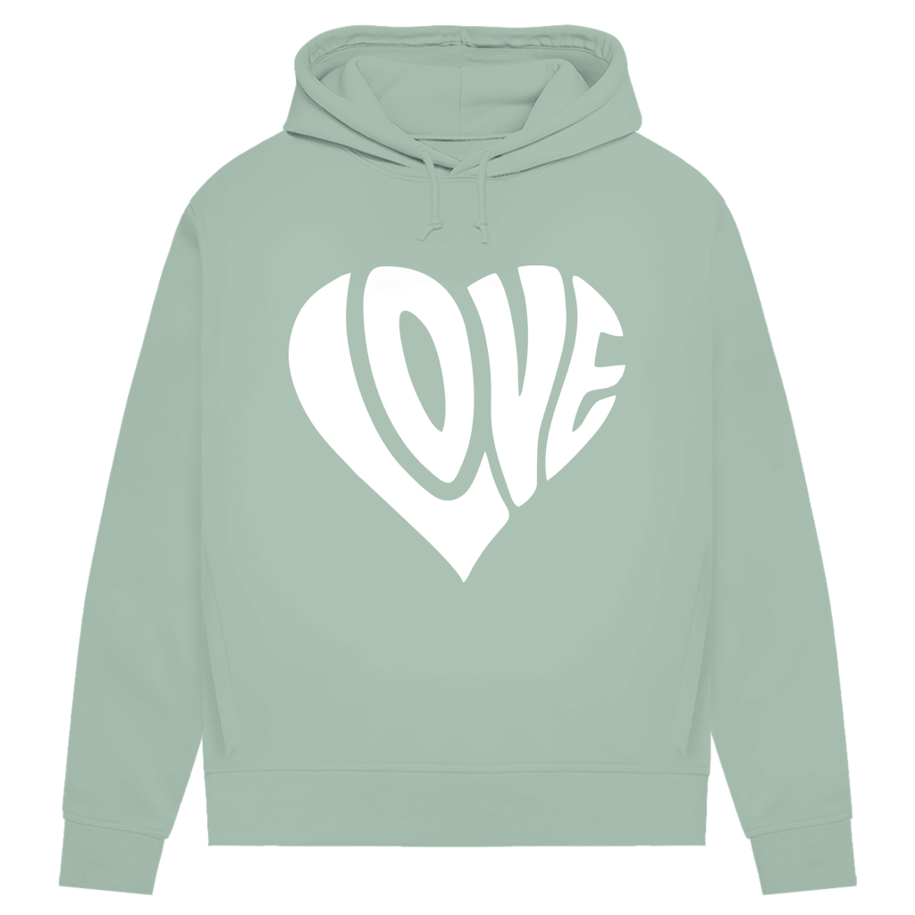 Damen Premium Bio Hoodie Herz Love