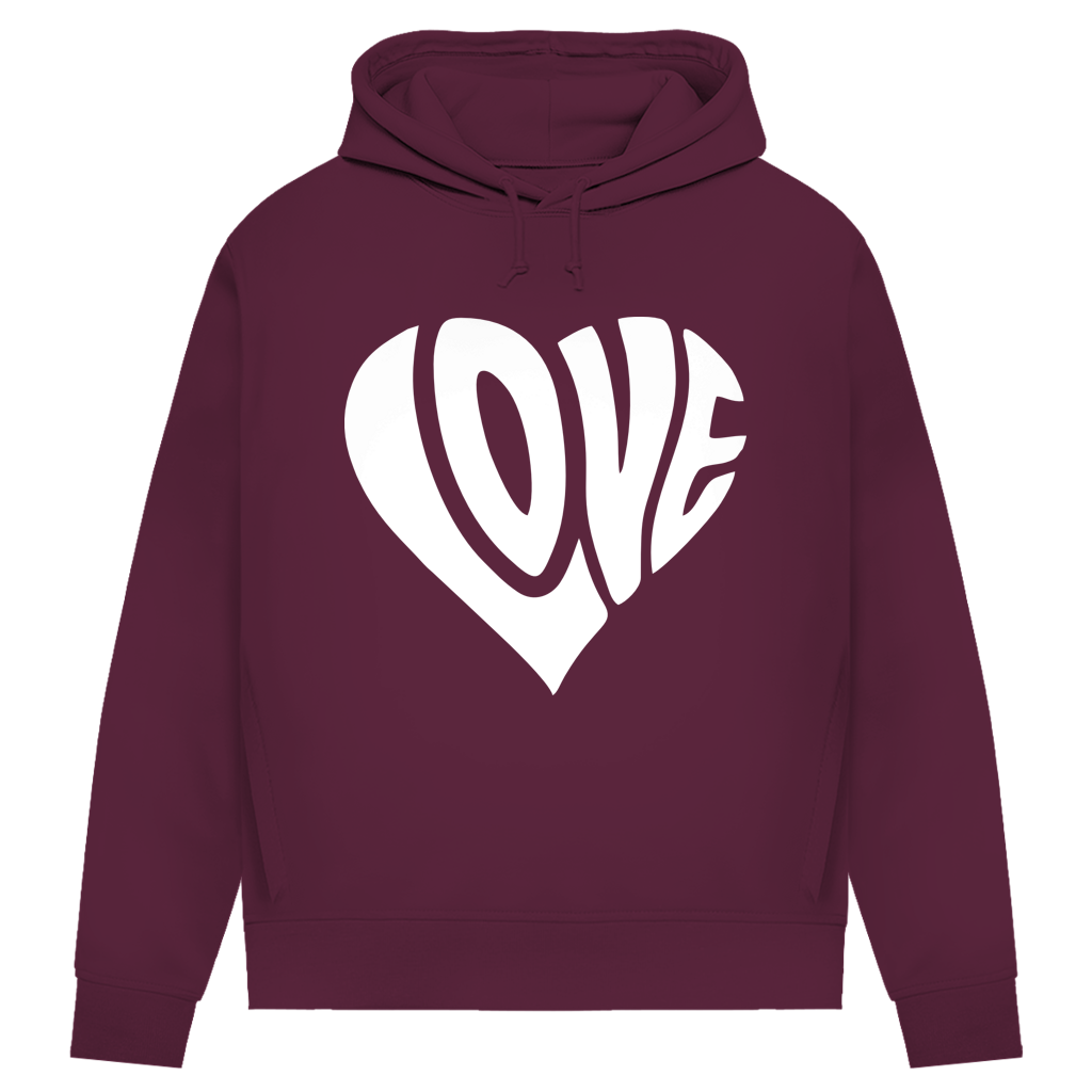 Damen Premium Bio Hoodie Herz Love
