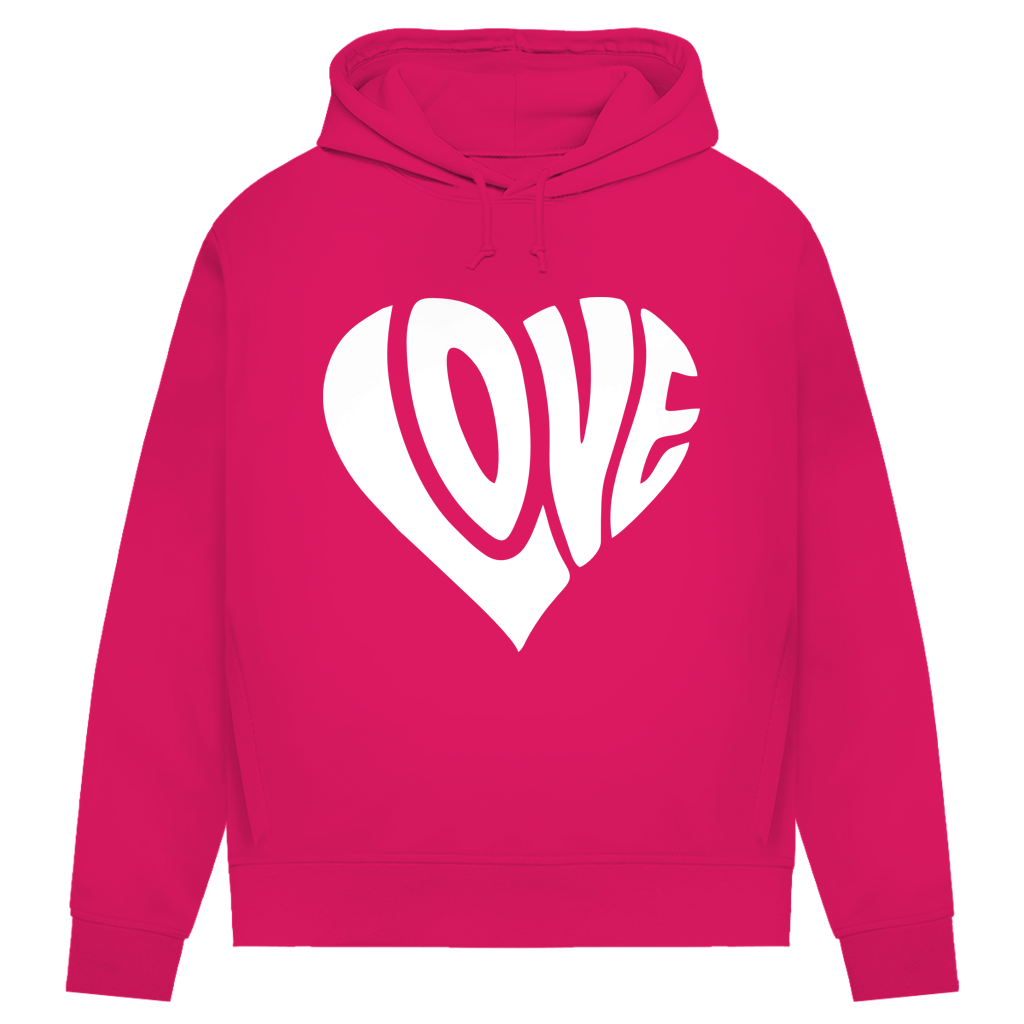 Damen Premium Bio Hoodie Herz Love