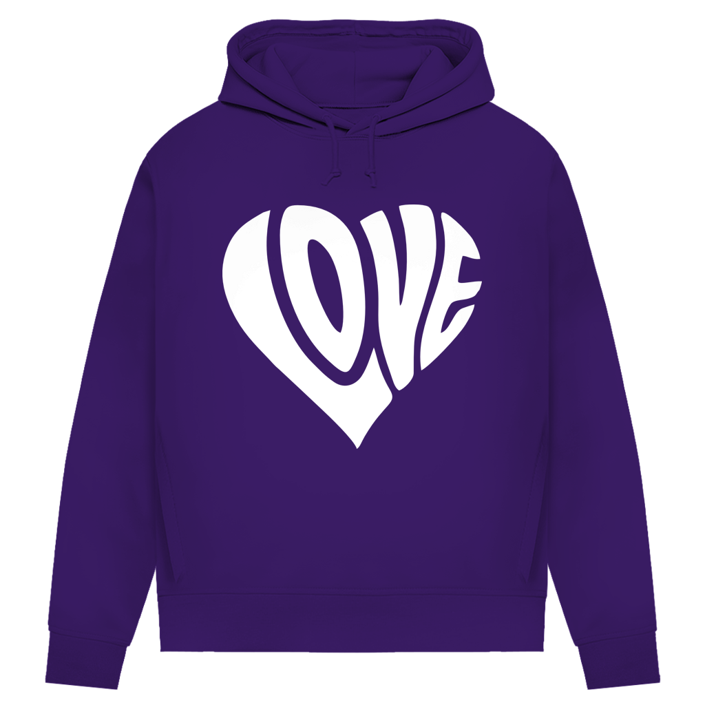 Damen Premium Bio Hoodie Herz Love