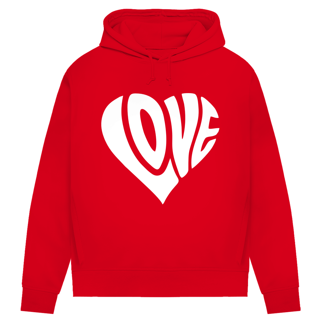 Damen Premium Bio Hoodie Herz Love