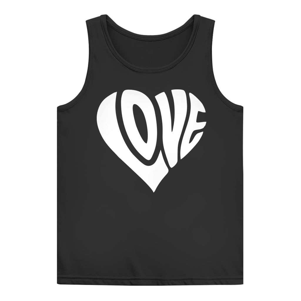 Damen Basic Tank Top Herz Love