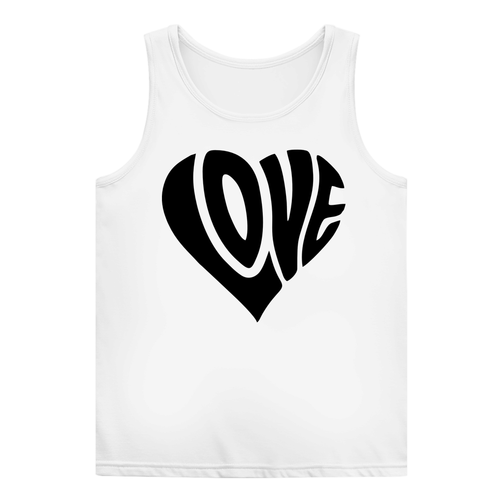 Damen Basic Tank Top Herz Love