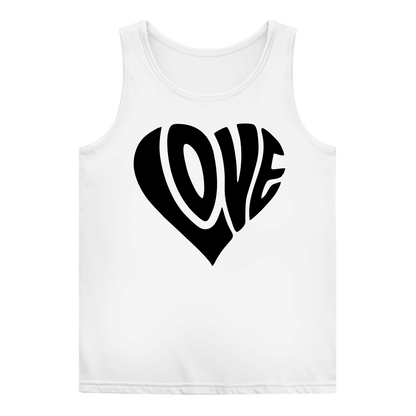 Damen Basic Tank Top Herz Love