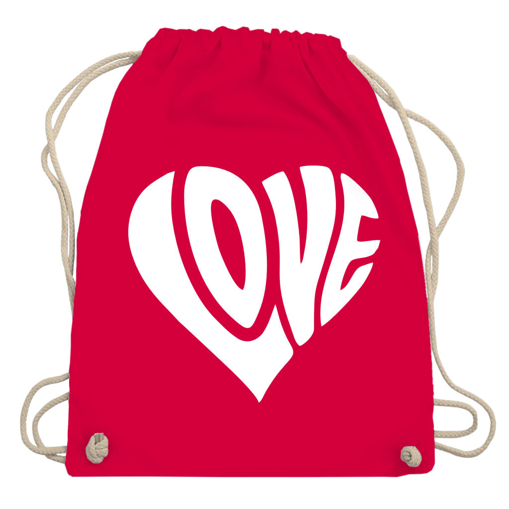 Turnbeutel Herz Love