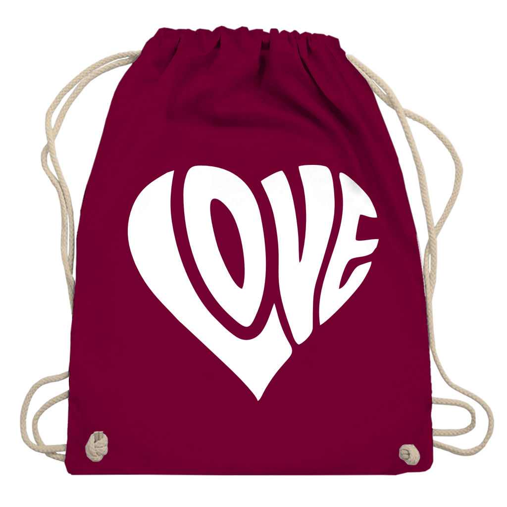 Turnbeutel Herz Love