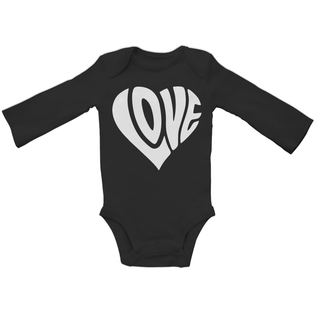 Baby Bio Bodysuite Langarm Herz Love