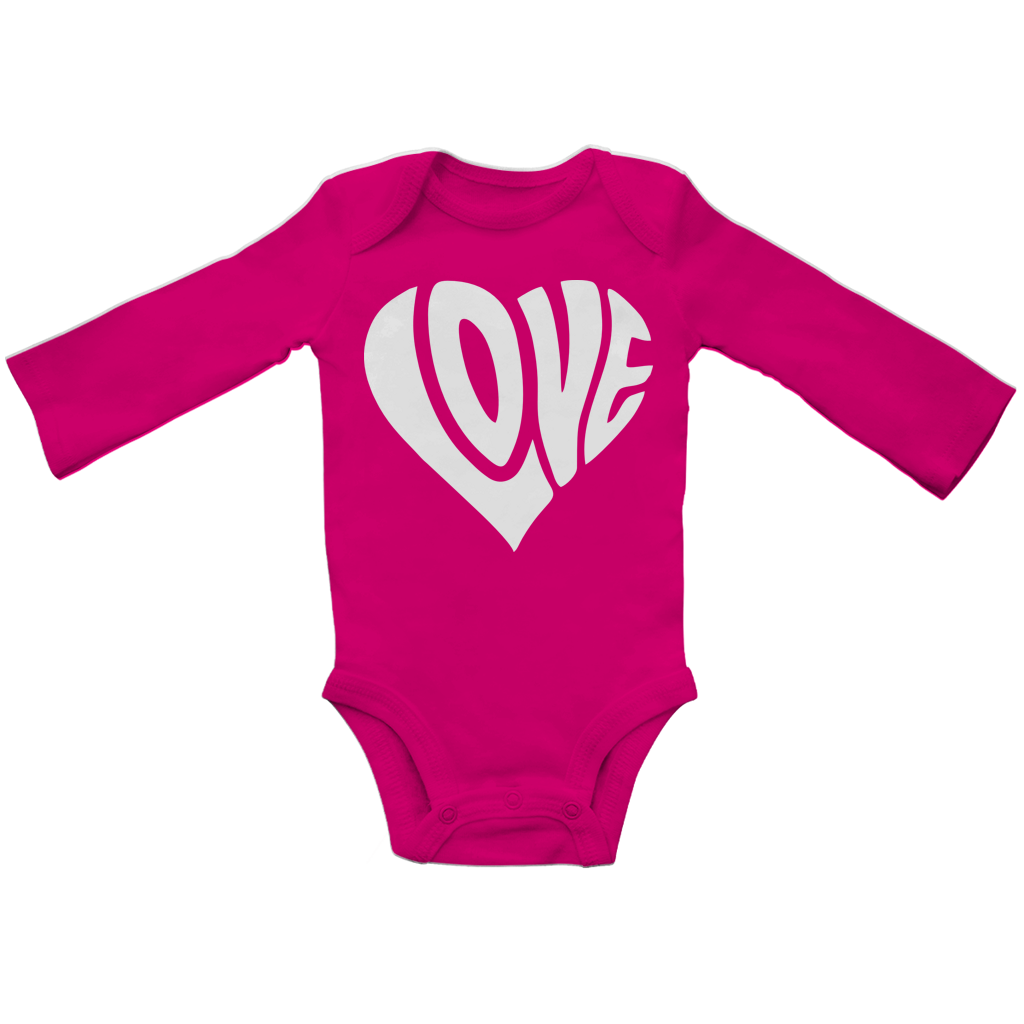 Baby Bio Bodysuite Langarm Herz Love