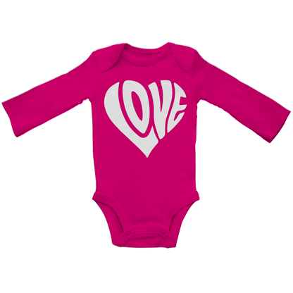 Baby Bio Bodysuite Langarm Herz Love