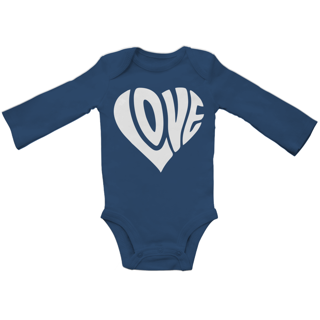 Baby Bio Bodysuite Langarm Herz Love