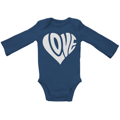 Baby Bio Bodysuite Langarm Herz Love