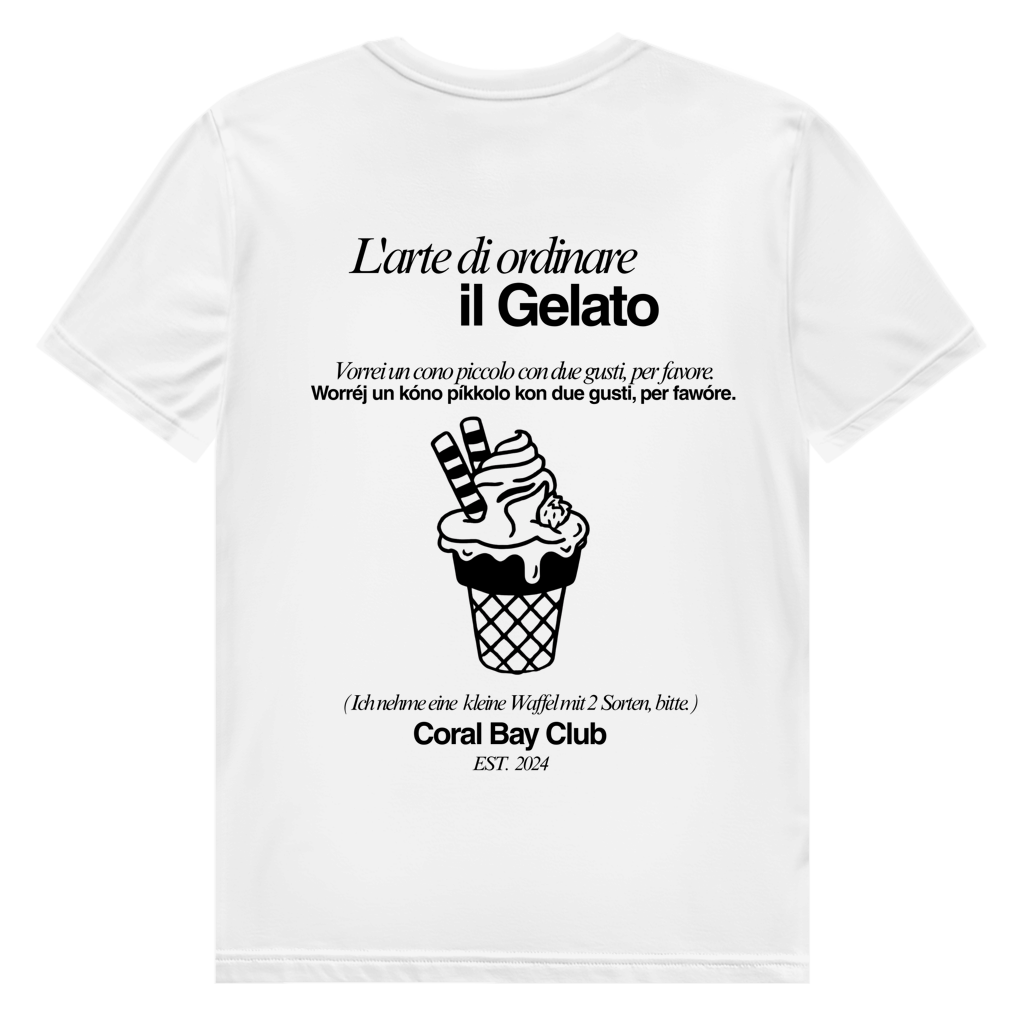 Herren Premium Bio T-Shirt Badge  Gelato