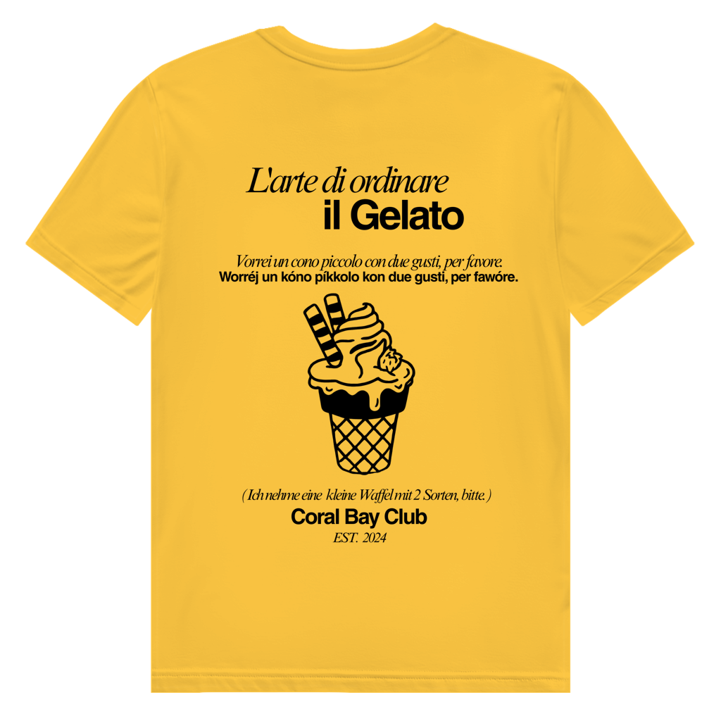 Herren Premium Bio T-Shirt Badge  Gelato