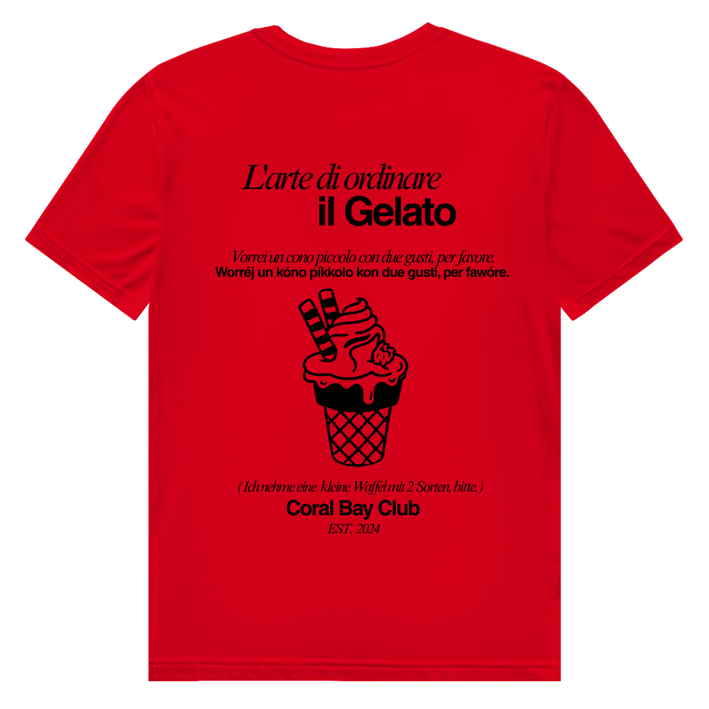 Herren Premium Bio T-Shirt Badge  Gelato