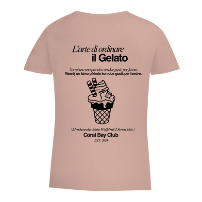Damen Premium Bio T-Shirt Badge  Gelato