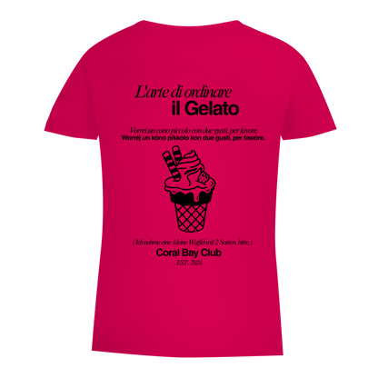 Damen Premium Bio T-Shirt Badge  Gelato