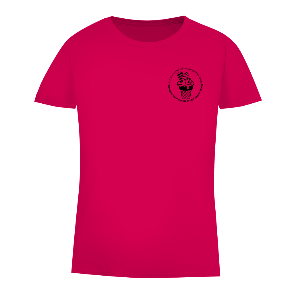 Damen Premium Bio T-Shirt Badge  Gelato