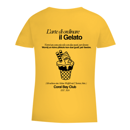 Damen Premium Bio T-Shirt Badge  Gelato