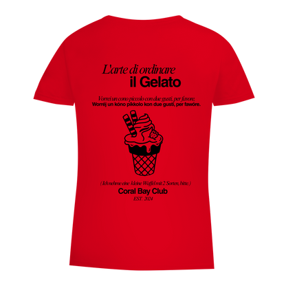 Damen Premium Bio T-Shirt Badge  Gelato