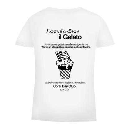 Damen Premium Bio T-Shirt Badge  Gelato