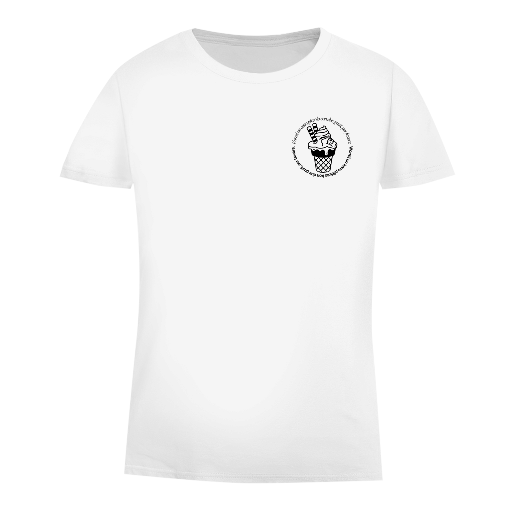 Damen Premium Bio T-Shirt Badge  Gelato