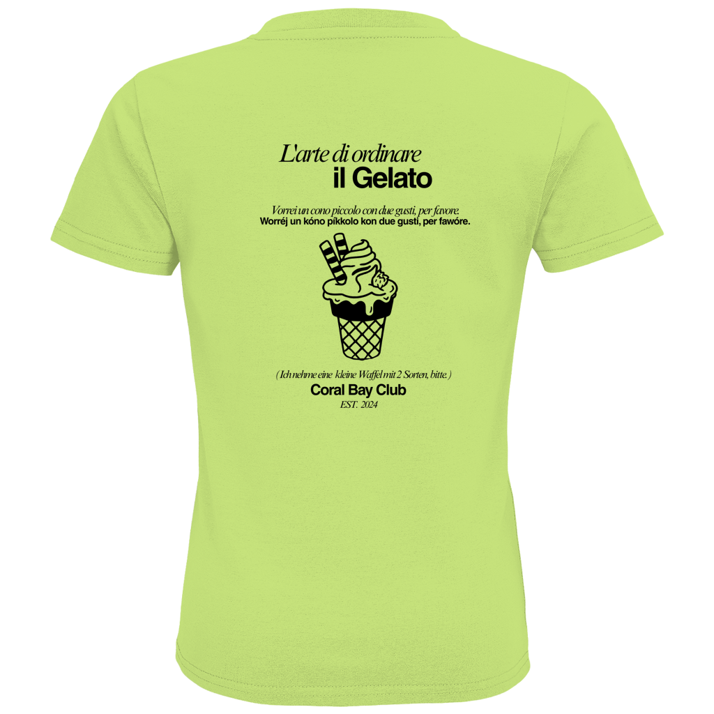 Kids Premium Bio T-Shirt Badge  Gelato