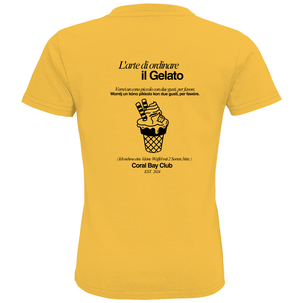 Kids Premium Bio T-Shirt Badge  Gelato