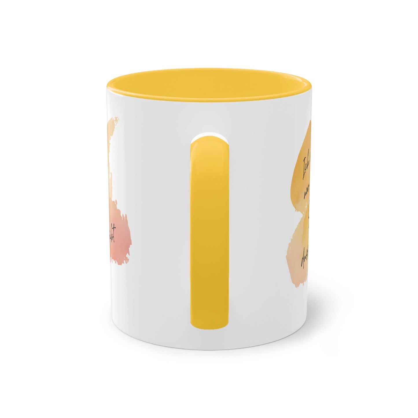 Tasse "Schön, dass es dich gibt " Geschenk für die Liebsten stilvolles Wasserfarben Design, Geschenk zum Jahrestag