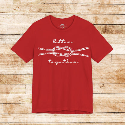 Allrounder Shirt mit Knotendesign "Better Together"