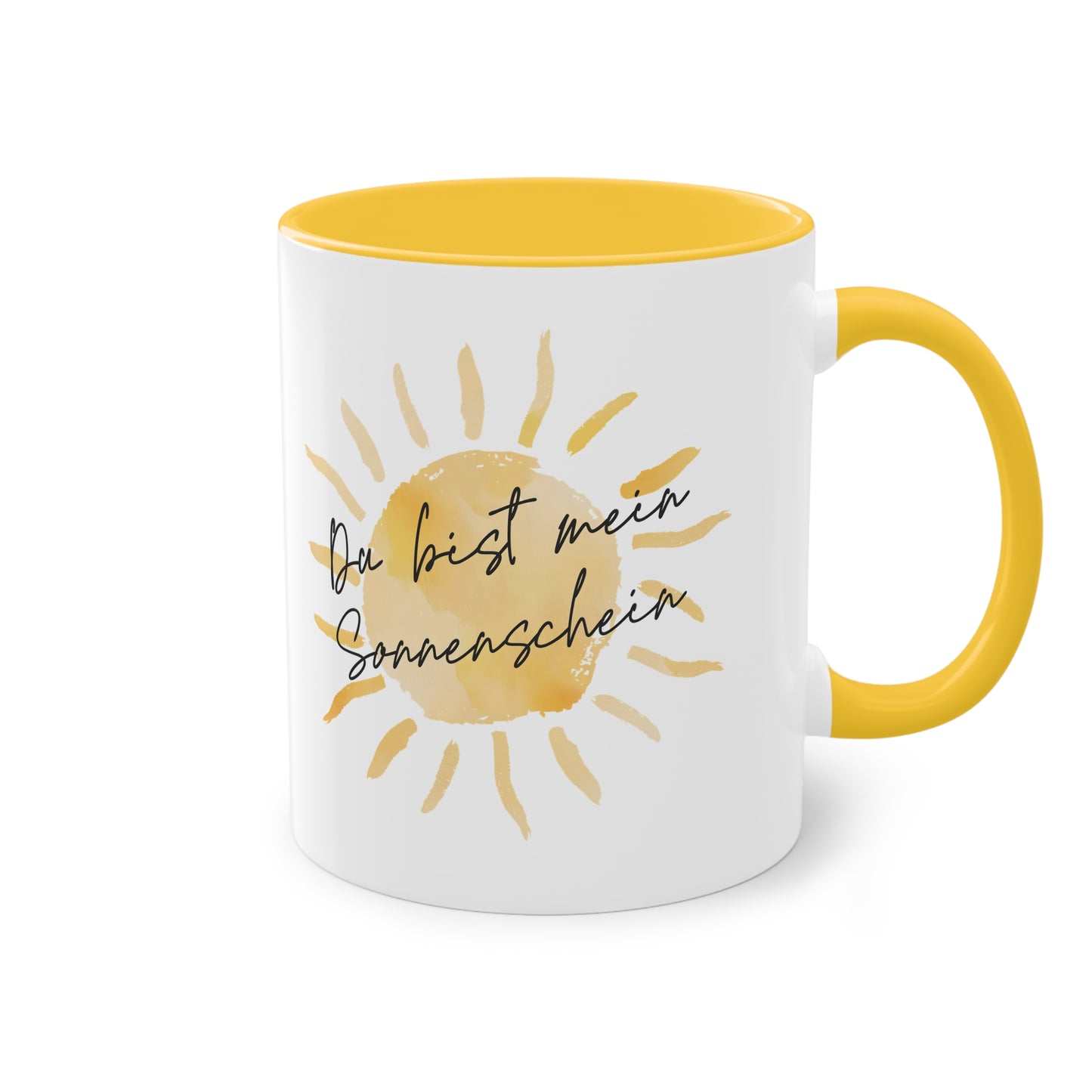 Tasse "Du bist mein Sonnenschein" Geschenk für die Liebsten im stilvollen Wasserfarben Design, Geschenk zum Jahrestag