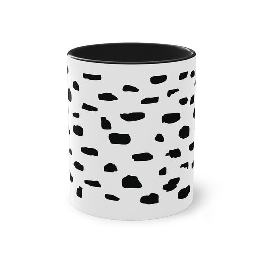 Tasse "Wild Dots"  stilvolles Boho Design in schwarz weiß aus der Kollektion "Mare"