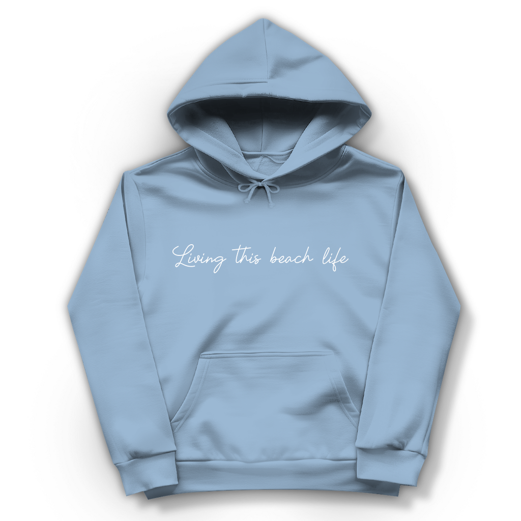 Hoodie Bonfire "Living this Beach Life"