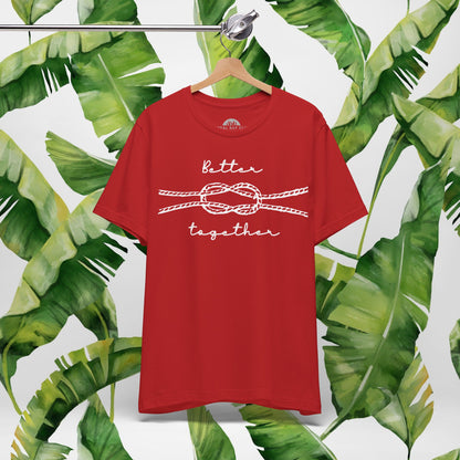 Allrounder Shirt mit Knotendesign "Better Together"