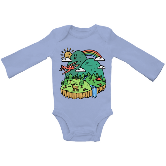 Baby Bio Bodysuite Langarm Cute Mountain