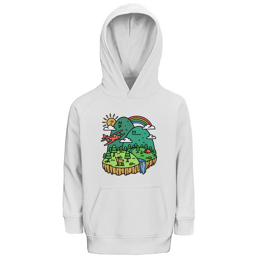 Kinder Premium Bio Hoodie Cute Mountain