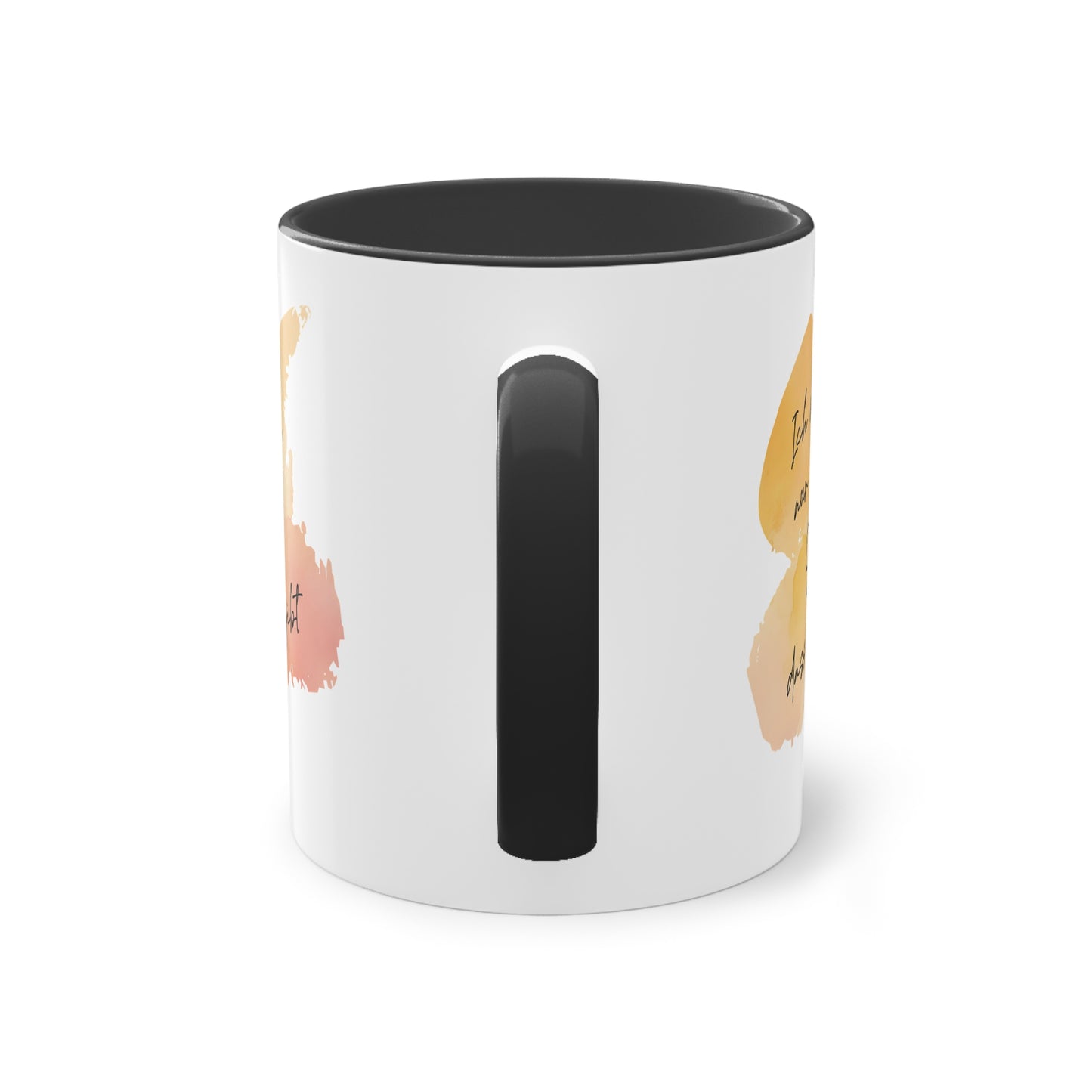 Tasse "Schön, dass es dich gibt " Geschenk für die Liebsten stilvolles Wasserfarben Design, Geschenk zum Jahrestag