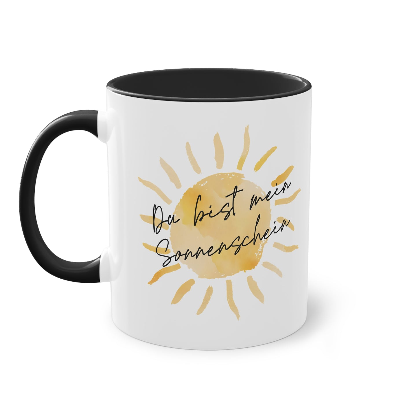 Tasse "Du bist mein Sonnenschein" Geschenk für die Liebsten im stilvollen Wasserfarben Design, Geschenk zum Jahrestag