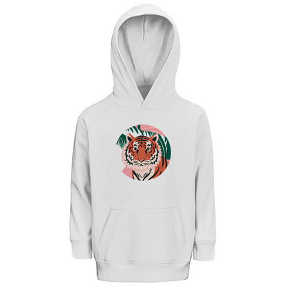 Kinder Premium Bio Hoodie Tiger Sunshine