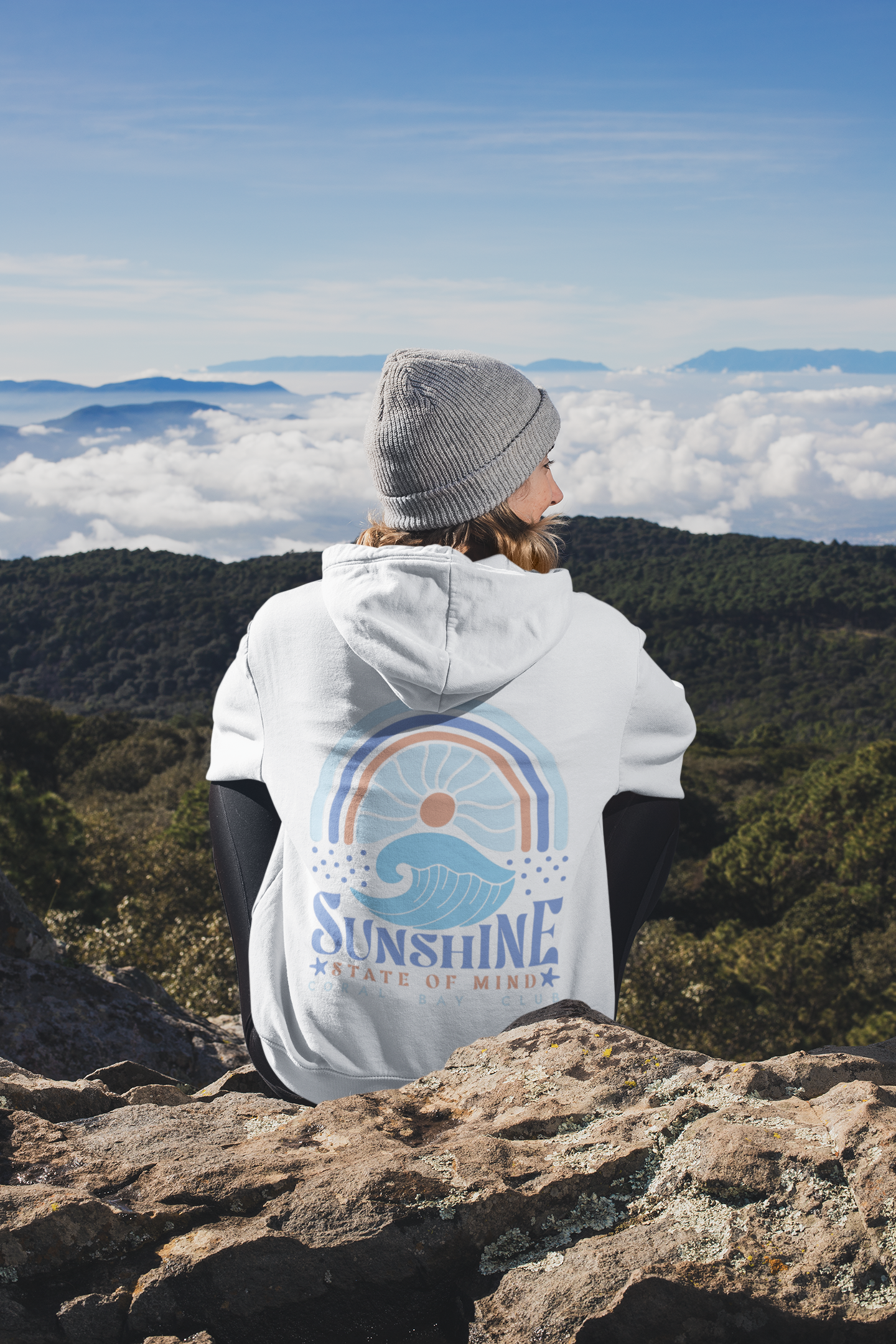 Zipper Hoodie "Sunshine State of Mind " Night