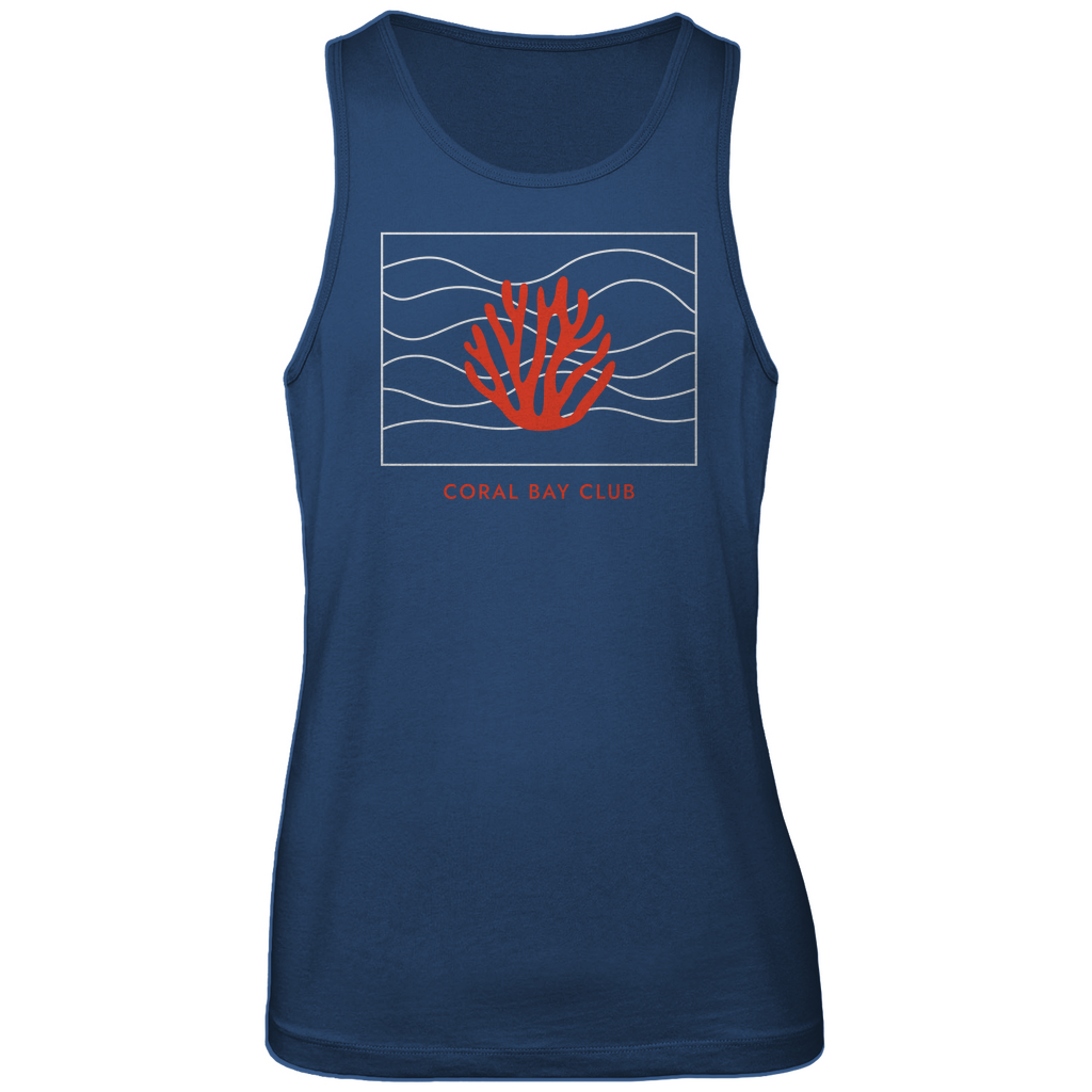 leichtes Muscle Shirt "Wellen & Koralle"