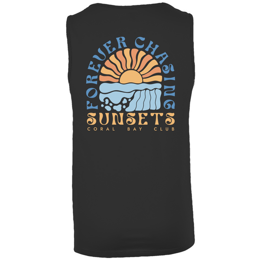 Tanktop Boxy "Forever chasing Sunsets"