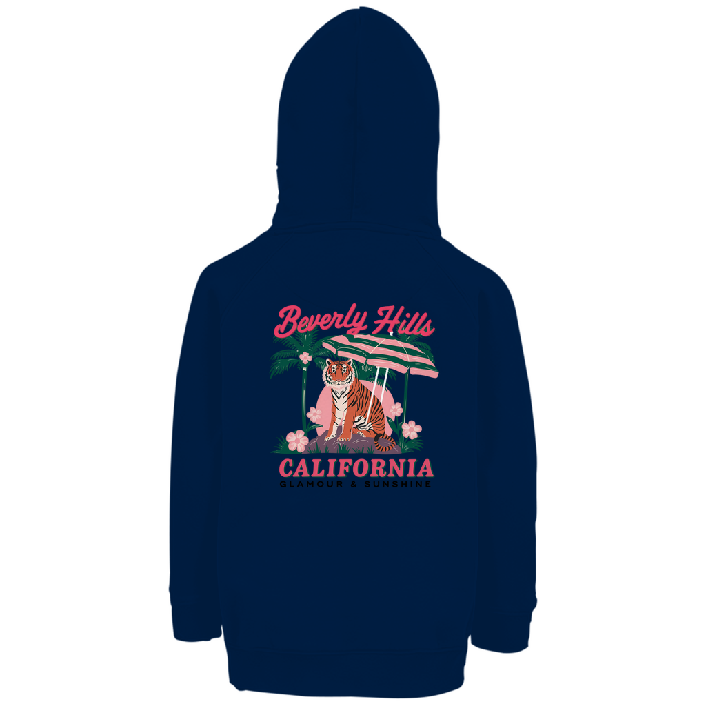 Kinder Premium Bio Hoodie Tiger Sunshine